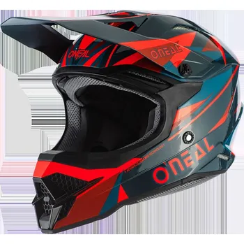 Helma na motorku Přilba O´Neal 3Series TRIZ červená/zelená M (Velikost: M) 2H116024