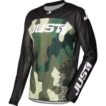 Moto dres Dres JUST1 J-FORCE TERRA army zeleno/černý (Velikost: M) MCF_13397