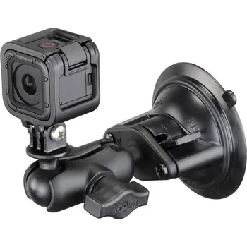 kompletní sestava držáku akčních kamer s přísavkou, RAM Mounts RAM-B-166-A-GOP1U