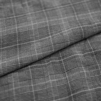 Šatovka 12428, černo-bílé káro, š.130