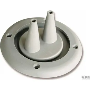 Člun NUTICHE Kabelová průchodka na 2 kabely s objímkou barva: bílá