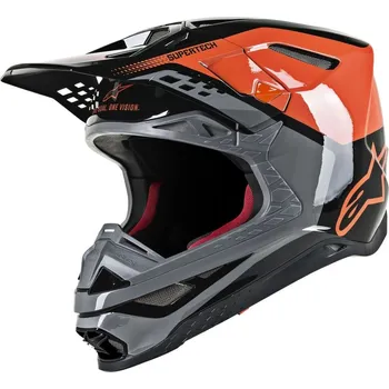 Helma na motorku ALPINESTARS(MX) HELMA SM8 TRIPLE OR/G/BK (8301219-4184-XS) (Velikost: S) 8301219-4184-XS