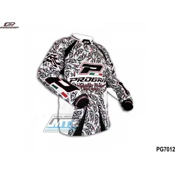 Moto dres Dres motokros PROGRIP 7012 SPECIAL WHITE - velikost L (Velikost: L) PG7012-SW-L