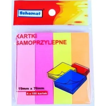 Set školních potřeb Zakładki indeksujące 19x76mm 100szt (pl, 2000, Schemat)