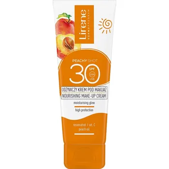 Přípravek na opalování Lirene, Peachy Shot vyživující krém na make-up SPF30 50ml