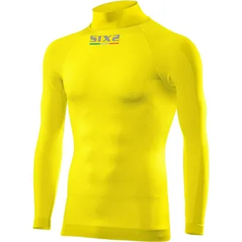 SIXS TS3 funkční tričko s dlouhým rukávem a rolákem žlutá (Velikost: 2XL) TS3-46