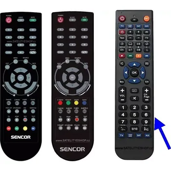 Dálkový ovladač Dálkový ovladač Sencor SLE2445DM4 náhradní