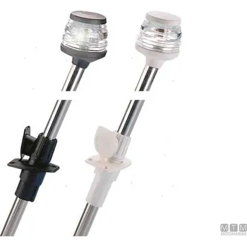 Cyklosvítilna MTM Světlo na tyči bílé 360° zasouvací 60cm barva: černá, Délka cm: 60 cm