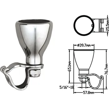 Člun NUTICHE Koule na volant nerezová 39,7 mm