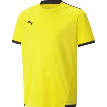 Pánské tričko Juniorské fotbalové triko Puma TEAM LIGA JERSEY TEE 116 Žlutá, Černá