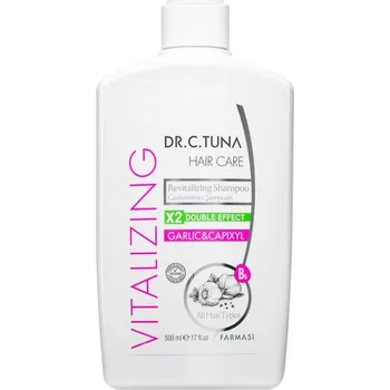 Šampon Farmasi Dr. C. Tuna Garlic & Capixyl obnovující šampon pro jemné a poškozené vlasy 500 ml