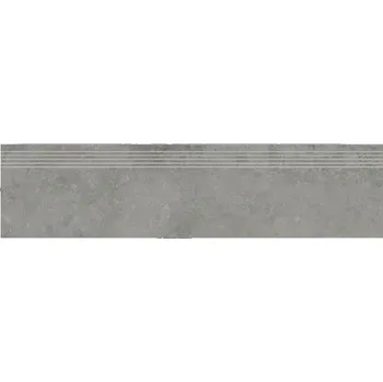 Dlažba Rako Dale DCPVD880 schodovka reliéfní 30x120 elephant tmavě šedá rekt.