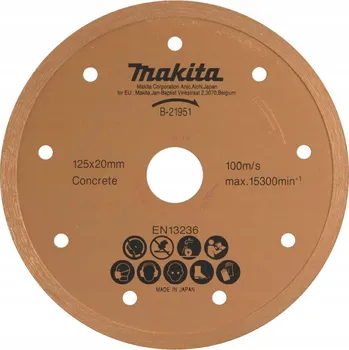Řezný kotouč Diamantový kotouč Makita B-21951 125x20 mm