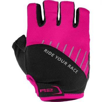 Cyklistické rukavice rukavice na kolo R2 HOPPY ATR48 různé barvy barva: pink, velikost: 6Y