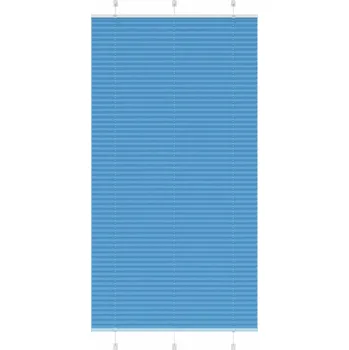 vidaXL Plisovaná roleta modrá 105x200 cm Šířka látky 104,4cm Polyester