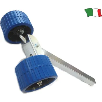 Přívěs na člun NUTICHE Dvojitá vyvažovací rolna nastavitelná 40x40 mm modrá