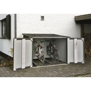 Zahradní úložný box Garáž pro 4 jízdní kola