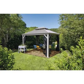 Zahradní altán Altán Messina 12x16 šampaňské