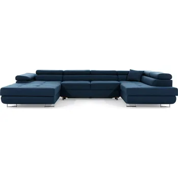 Sedací souprava Rohová rozkládací sedací souprava RODRIGO 345 cm Inari 80 tmavě modrá pravá
