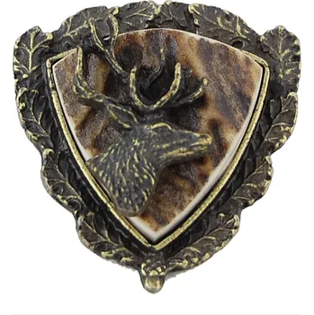 Přívěsek Zubíček Bolla parohovo-kovová trojúhelník Motiv: Jelen hlava