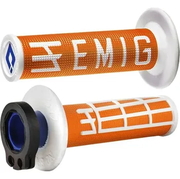 Chránič řídítek pro čtyřkolku ODI GRIPS MX Lock-on v2 EMIG 4-Stroke Orange/White (H36EMOW) H36EMOW