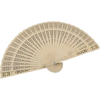 Karnevalový doplněk Flor de Cristal Vějíř celodřevěný