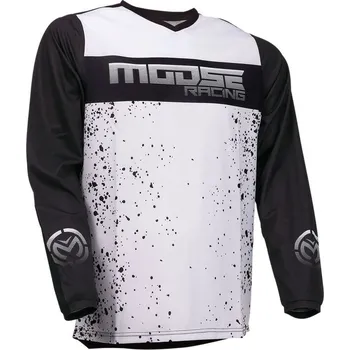 Moto dres MOOSE RACING SOFT-GOODS DRES QUALIFIER BK/WH (2910-6619) (Velikost: 4XL) 2910-6619