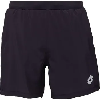 Pánské kraťasy Pánské kraťasy na běhání Lotto RUNNING SHORTS S Černá, Stříbrná