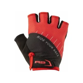 Cyklistické rukavice R2 rukavice Hoppy černá-červená, vel. 6