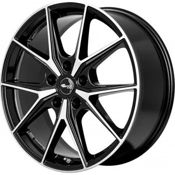 Alu kolo BROCK Alu Kola Brock B40 8x19 5x100 ET39 Schwarz Glanz Voll-Poliert (SGVP) 63.4