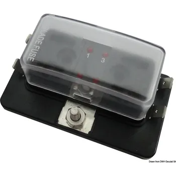 pojistka NUTICHE Pojistková skříňka s LED kontrolkou 4-12 pozic Varianta: 4 pojistky