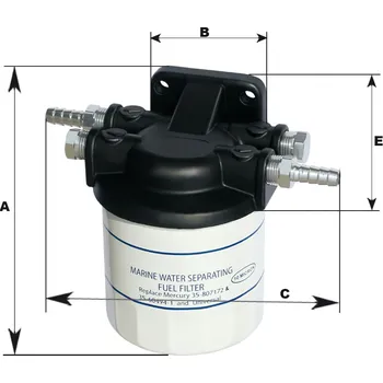 Palivová nádrž Easterner Kompletní separační palivový filtr neoriginální QUICKSILVER 35-802893Q-4