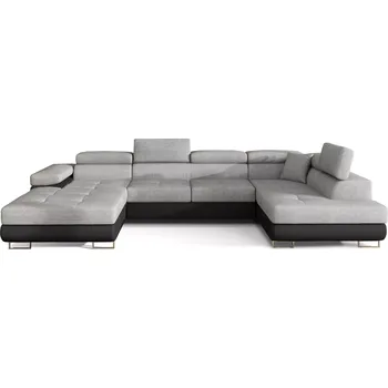 Sedací souprava Rohová rozkládací sedací souprava RODRIGO 345 cm Sawana 21/Soft 11 šedá pravá