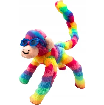 plyšák Plyšová opička v brýlích se zvukem, funky małpka