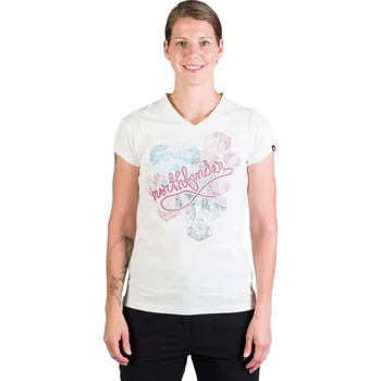 Dámské tričko Northfinder Dámské turistické prodyšné triko SHERRY, bílá, S