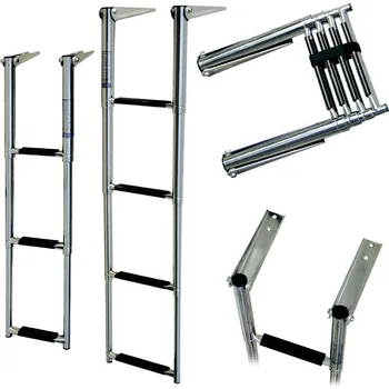 Žebřík NUTICHE Teleskopický nerezový žebřík SPIRIT Počet příček: 4