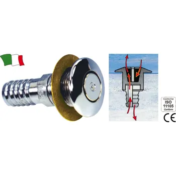 Palivová nádrž NUTICHE Chromovaný mosazný ventilační otvor nádrže 19mm