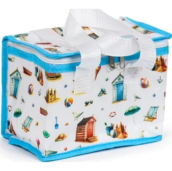 Termotaška Pobřeží - Skládací izolační taška s motivem mořského pobřeží