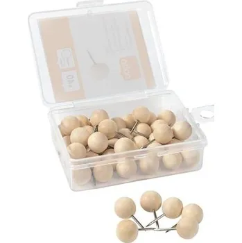 Kancelářský nábytek Nobo Dřevěné připínáčky, 40 ks