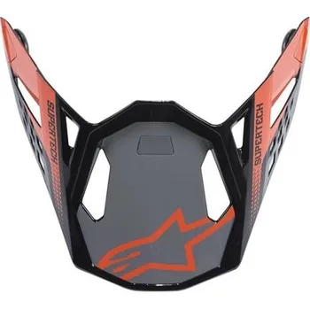 Helma na motorku kšilt pro přilby SUPERTECH S-M8 TRIPLE, ALPINESTARS (oranžová/šedá/černá lesklá) 8981419-9180-TU