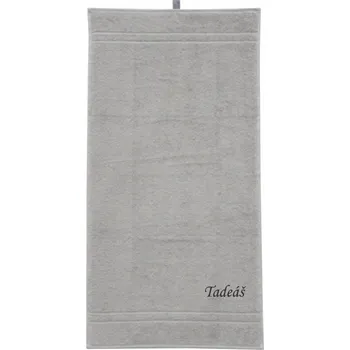 Ručník Ručník se jménem QUALITY 400 g/m2 - Šedá