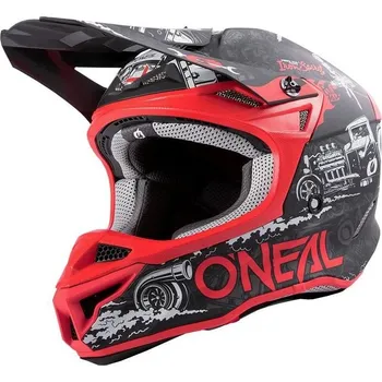 Helma na motorku Přilba O´Neal 5Series HR ABS černá/červená L (Velikost: L) 0628-134