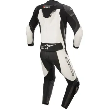 Moto kombinéza dvoudílná kombinéza GP FORCE CHASER, TECH-AIR 5 kompatibilní, ALPINESTARS (černá/bílá) 2025 (Velikost: 48) 2H308607
