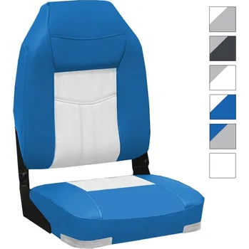 Sedací souprava OCEANSOUTH Sedačka HIGH BACK DELUX sklápěcí modrá/bílá