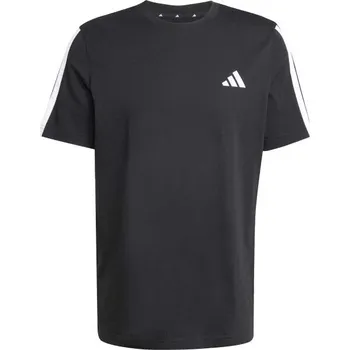 Pánské oblečení Pánské triko adidas 3-STRIPES TEE S Černá, Bílá
