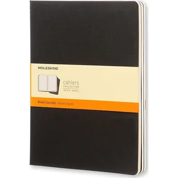 Diář Moleskine, Linkované sešity Moleskine Cahier Journals XL černé 3 ks - Formadore