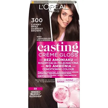 Vlasová kosmetika L'Oreal Paris, Casting Creme Gloss vlasy farbivo 300 Dark Brown