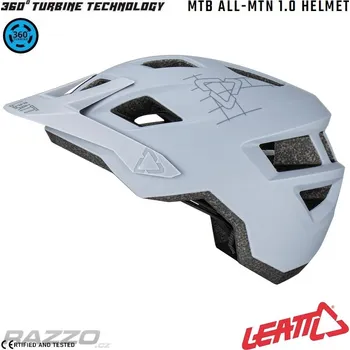 Cyklistická přilba MTB helma LEATT MTB 1.0 AllMtn Helmet V23 Titanium 2025 M
