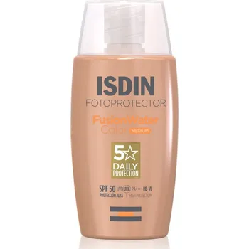 Přípravek na opalování ISDIN Fotoprotector FusionWater ochranný tónovaný fluid na obličej SPF 50 50 ml