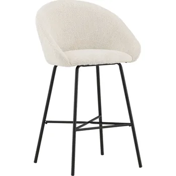 Barová židle Barová židle Venture Home VELVET | černá, krémová 15350-001